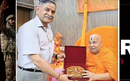 सतनाः सेना मप्रुख उपेन्द्र द्विवेदी सापत्नीक पहुंचे चित्रकूट, जगद्गुरु स्वामी रामभद्राचार्य से ली गुरु दीक्षा