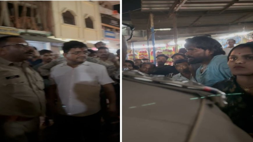 वाहन चेकिंग के नाम पर पुलिस ने दिखाई गुंडागर्दी