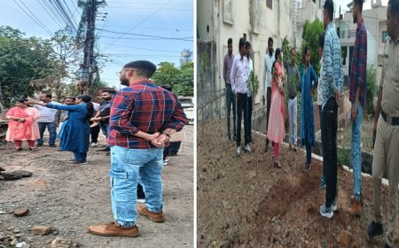 जो इलाके बनते थे टापू, उन पर दिया जा रहा खास ध्यान, पिंक सिटी, नर्मदे नगर और चैतन्य सिटी में अचानक पहुंचकर निगमायुक्त ने लिया जायज़ा...