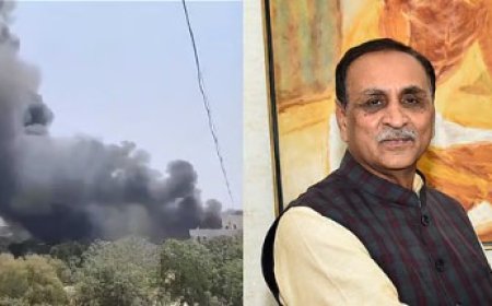 गुजरात के अहमदाबाद में बड़ा हादसा- एयर इंडिया का प्लेन क्रैश,  पूर्व CM विजय रूपाणी भी थे सवार