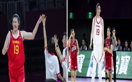 जानिए चीन की सबसे ऊंची बास्केटबॉल प्लेयर झांग ज़ियू के बारे में, चीन टीम में किया डेब्यू 