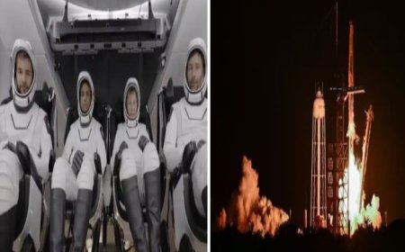  AX-4 मिशन: लॉन्च के आठ मिनट बाद धरती पर वापिस लौटा फाल्कन 9 रॉकेट