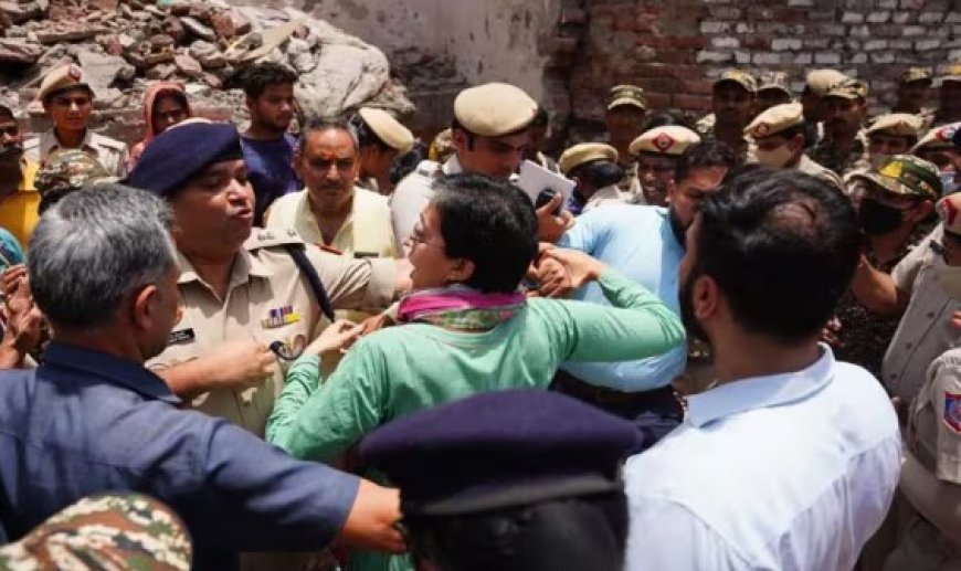 दिल्ली में प्रदर्शन के वक्त गिरफ्तार हुई नेता प्रतिपक्ष आतिशी, अरविंद केजरीवाल हुए आग बबूला