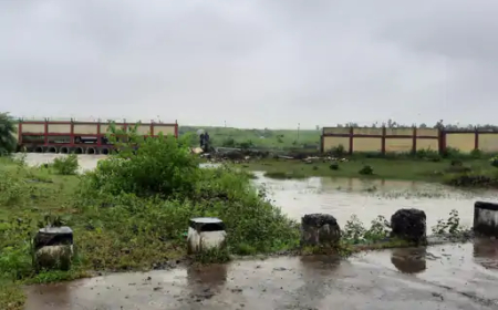 मध्यप्रदेश में बारिश का कहर, रीवा एयरपोर्ट की बाउंड्री वॉल ढही