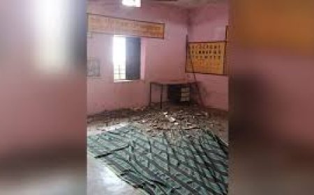 सतना: कक्षा में चल रही थी पढ़ाई, गिर गया छत का प्लास्टर, छात्र घायल