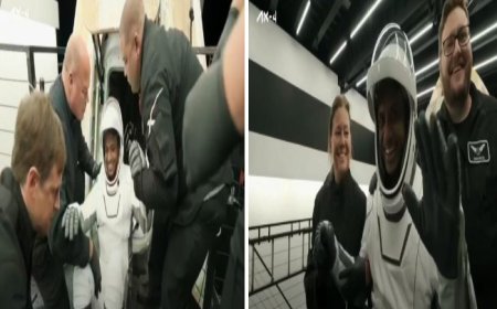 भारतीय अंतरिक्ष यात्री शुभांशु शुक्ला की धरती पर वापसी, वीडियो में देखिये सफर